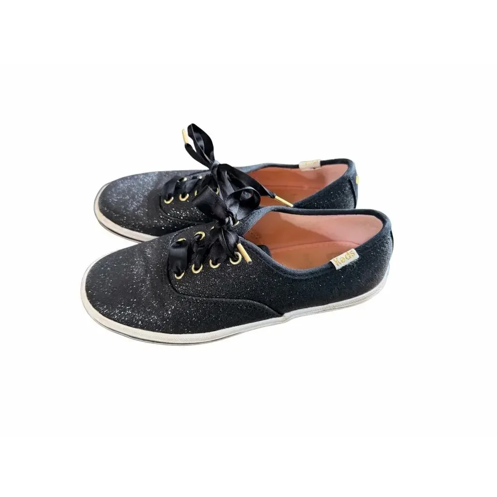 Kate Spade x Keds Champion Glitter Sneakers - Black_4
